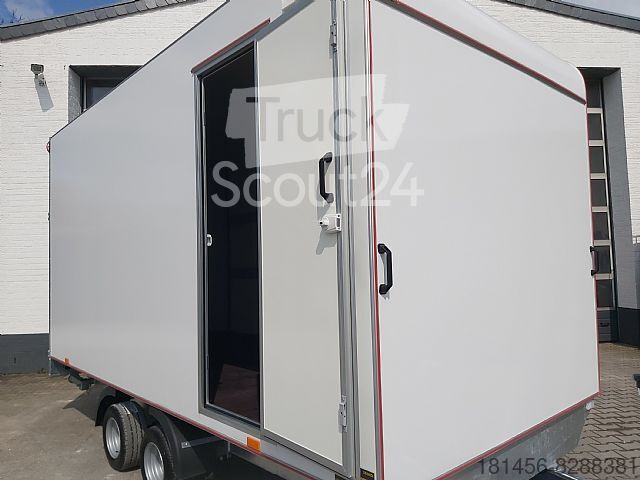 Kofferanhänger mit Seitentür Heckrampe 420x200x210 - Closed box trailer: picture 2