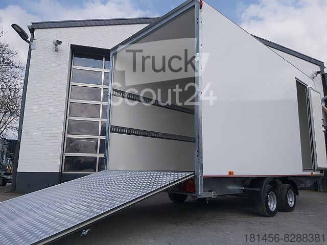 Kofferanhänger mit Seitentür Heckrampe 420x200x210 - Closed box trailer: picture 1