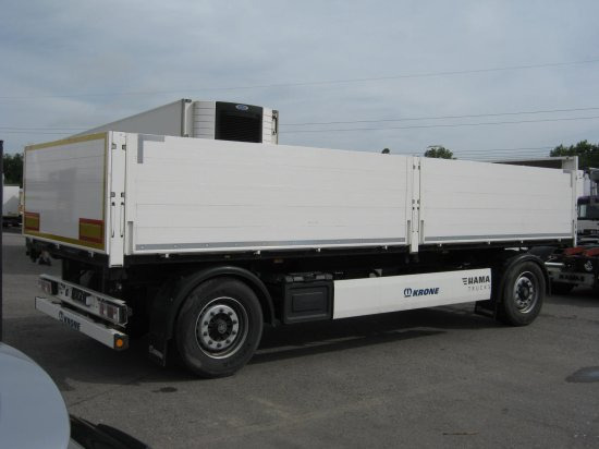 Krone Baustoffanhänger BPW Achsen 7,30m - Dropside/ Flatbed trailer: picture 4