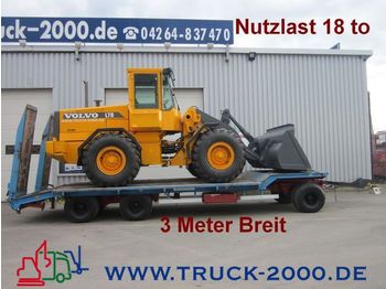 Low loader trailer for transportation of heavy machinery LANGENDORF TUE 24/80 3 Achsen Nutzlast 18to 3 m Breit: picture 1