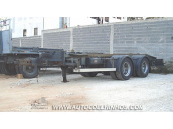 Container transporter/ Swap body trailer LECI TRAILER 2 ZS container chassis trailer: picture 1