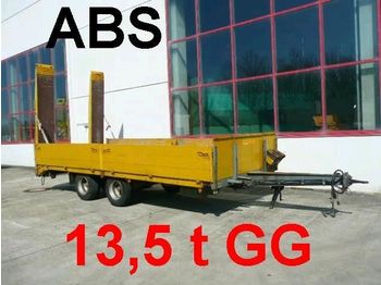 Low loader trailer for transportation of heavy machinery Langendorf 13,5 t Tandemtieflader mit ABS: picture 1