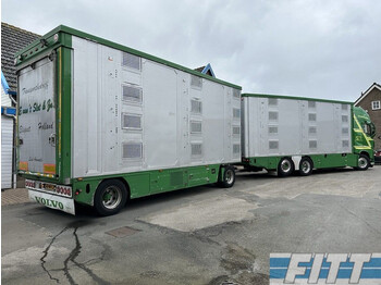 Finkl FH Finkl 2011 vee ahw 3 laags icm Volvo 2015 FH 540 6x2 met Finkl opbouw 2011 - Livestock trailer