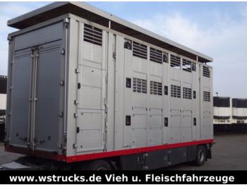 Menke 3 Stock Ausahrbares Dach Vollalu  - livestock trailer
