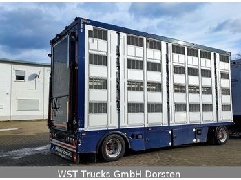 Menke 4 Stock  Alu Tränken Hubdach Viehanhänger  - Livestock trailer