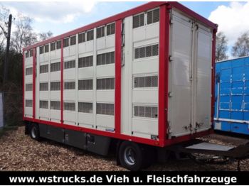 Menke 4 Stock Ausahrbares Dach Vollalu  - livestock trailer