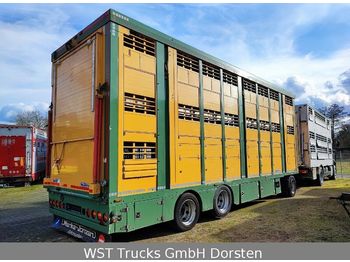 Menke-Janzen Menke 3 Stock  Vollalu 8,20m Hubdach  - Livestock trailer