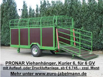 Pronar ab Lager: Pronar Viehanhänger, NEU, Kurier 46 fü  - Livestock trailer
