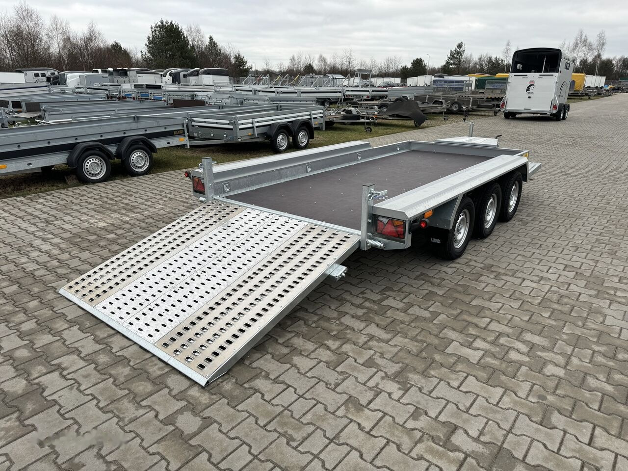 New Plant trailer Lorries TPM35-4017 402x175 cm DMC 3500kg przyczepa 3 osiowa pod koparkę: picture 29
