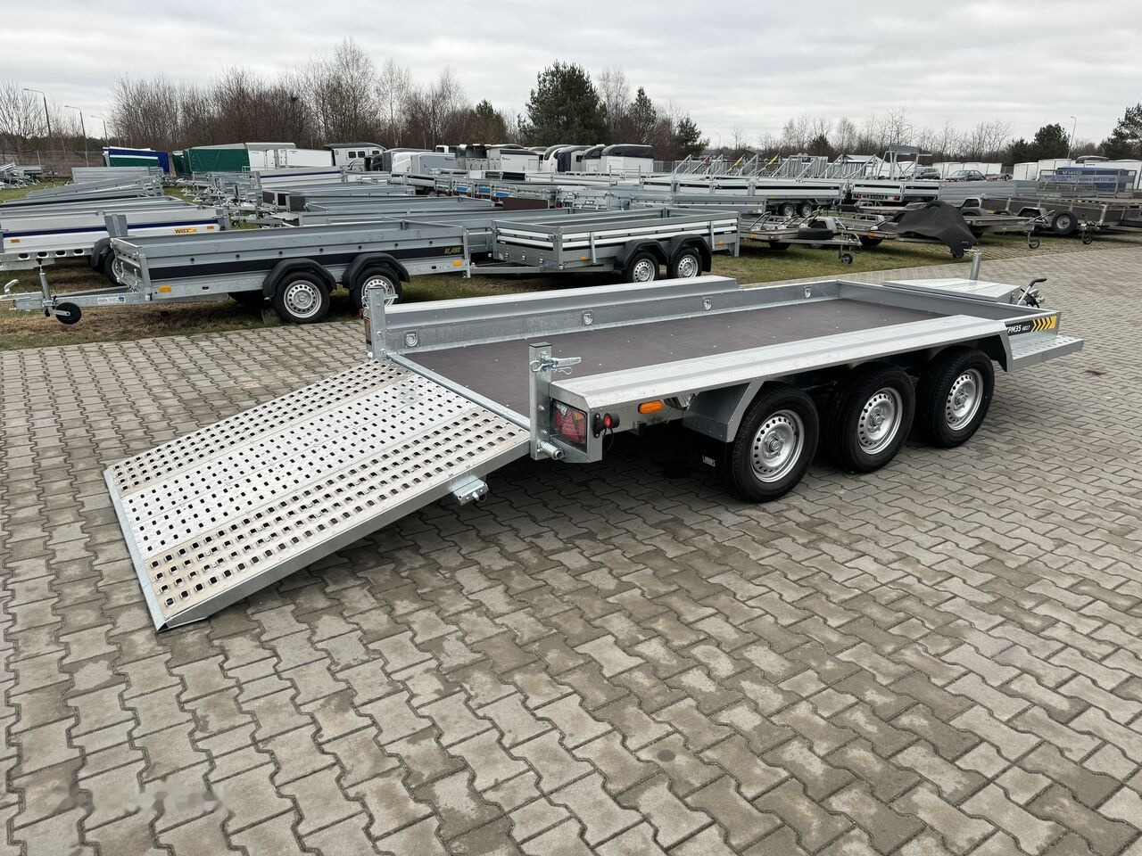 New Plant trailer Lorries TPM35-4017 402x175 cm DMC 3500kg przyczepa 3 osiowa pod koparkę: picture 28
