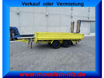 Blomenröhr  Tandemtieflader mit Alu- Rampen  - Low loader trailer