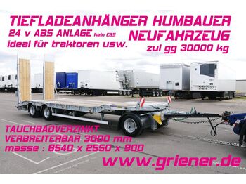 Humbaur HTD 308525 K / 24V ABS VERZINKT /3m /SMB  - Low loader trailer
