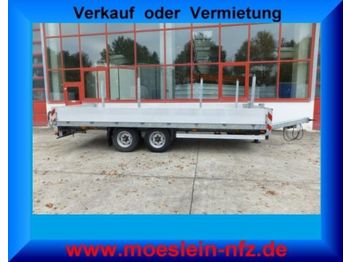 Humbaur Tandemtieflader mit Steckrungen  - Low loader trailer