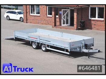 Krone Tandem, Rampe, L 7,2m, GG13.6t. Baustoff, verzin  - Low loader trailer