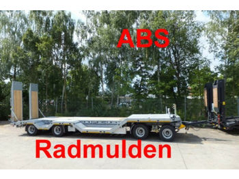 Möslein  4 Achs Tieflader mit Radmulden, ABS  - Low loader trailer