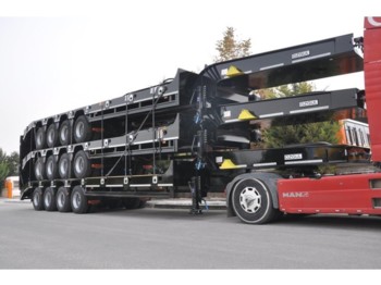 OZGUL LW4 80 Ton, 3 m, steel susp., hydr. ramps - Low loader trailer