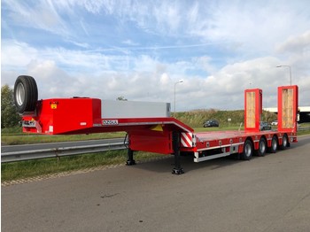 OZGUL LW4 with hydraulic foldable ramps 3 m - Low loader trailer
