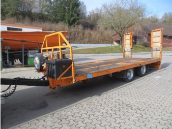 Obermaier Tandem 13,6T.,geteilte Rampen,Zuggabel höhen ves  - Low loader trailer