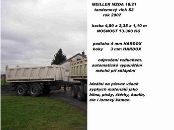 Tipper trailer MEILLER MZDA 18/21 Tandem Kipper / tandem tipper: picture 1