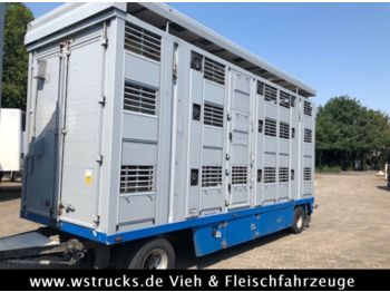 Livestock trailer Menke 3 Stock   Vollalu Hubdach: picture 1