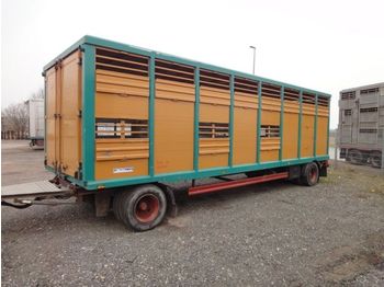 Livestock trailer Menke Einstock 8,20m kleine Räder Vollalu: picture 1