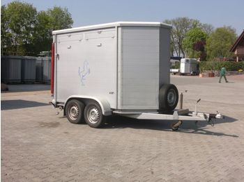 Closed box trailer for transportation of animals Menke Tandem Alu " Top": picture 1