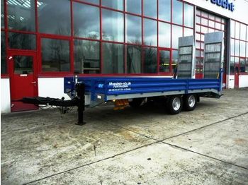 Low loader trailer for transportation of heavy machinery Möslein Tandemtieflader mit Staplerrampen: picture 1