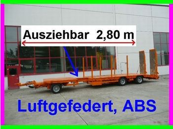Low loader trailer for transportation of heavy machinery Müller-Mitteltal 3 Achs Tieflader  Anhänger 2,80 m ausziehbar: picture 1