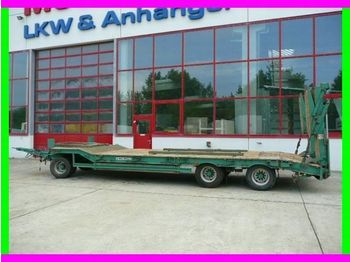Low loader trailer for transportation of heavy machinery Müller-Mitteltal 3 Achs Tieflader  Anhänger mit 2 teiligen hydr. Rampen: picture 1