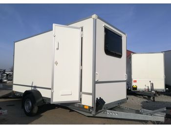 New Closed box trailer Niewiadów Furgon F1336HD z trapem, drzwiami bocznymi i oknem z przodu: picture 1