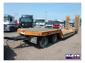 Low loader trailer for transportation of heavy machinery Nooteboom 4 AXLE RAMPS: picture 1