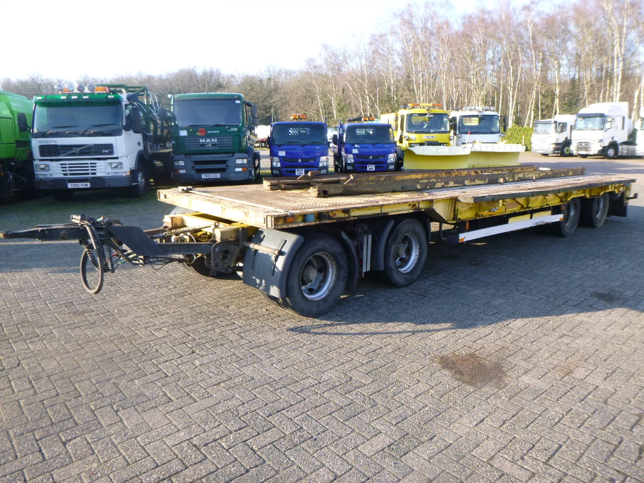 Nooteboom 4-axle lowbed drawbar trailer ASD-40-22 - Dropside/ Flatbed trailer: picture 1