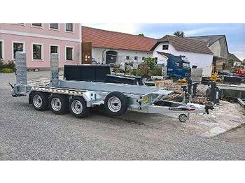 New Dropside/ Flatbed trailer Nugent NUGENT Baumaschinentransporter Tieflader P4318T -lagernd: picture 1