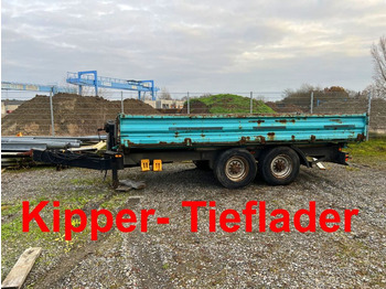 Obermaier  14 t Tandemkipper- Tieflader  - Tipper trailer: picture 1