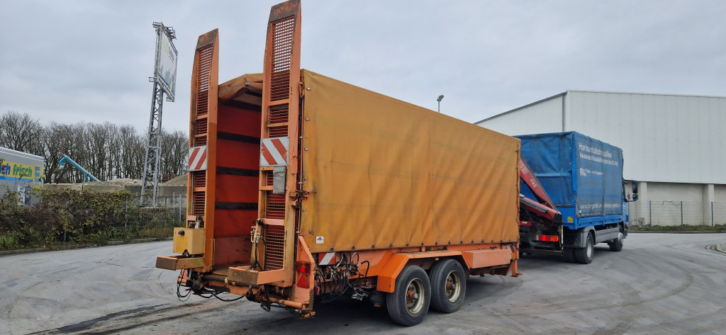 Obermaier T105  6,50 m Ladefläche, 24V Hydraulik - Low loader trailer: picture 1