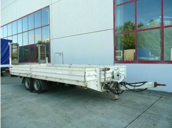 Low loader trailer for transportation of heavy machinery Obermaier Tandemtieflader 6,27 m lang, Scheibenbremse, ABS: picture 1