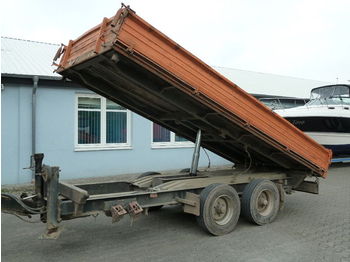 Low loader trailer for transportation of heavy machinery Obermaier UNTD105A Tieflader 3-Seiten Kipper m. Alu-Rampen: picture 1