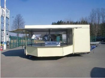 Closed box trailer for transportation of drinks PEKI AUSSCHANKWAGEN / 8 ECK MIT KÜHLABTEIL: picture 1
