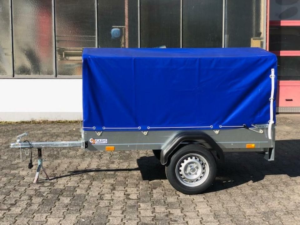 Planenanhänger Saris King - 206 x 114 x 100cm - kippbar mit Plane - Curtainsider trailer: picture 2