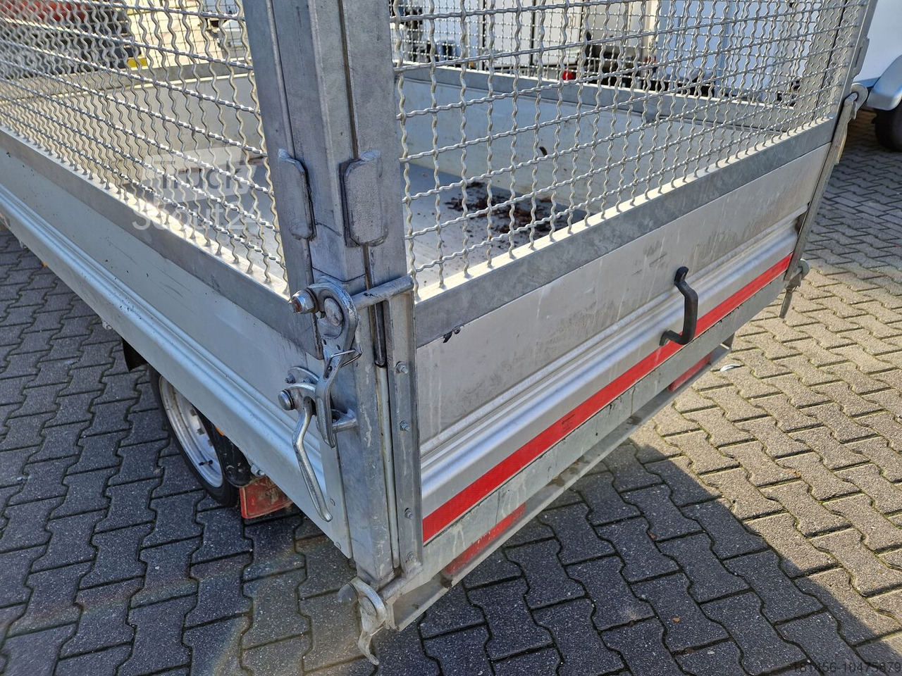 Pongratz 1800kg elektro Heckkipper RK 230 mit 60cm Laubgitter gebraucht - Tipper trailer: picture 4