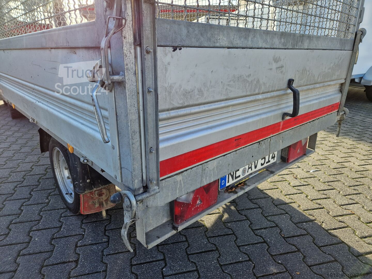 Pongratz 1800kg elektro Heckkipper RK 230 mit 60cm Laubgitter gebraucht - Tipper trailer: picture 3