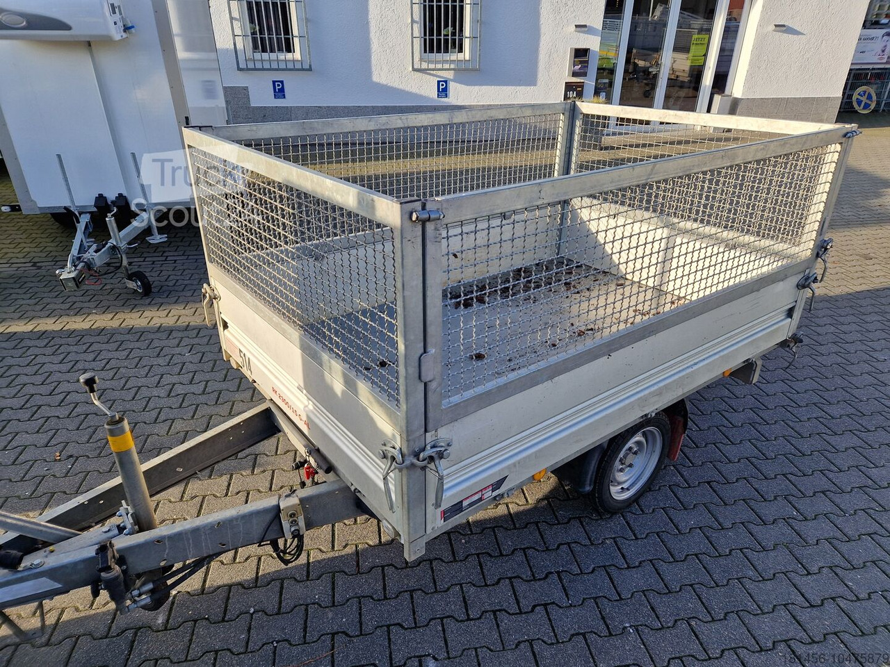Pongratz 1800kg elektro Heckkipper RK 230 mit 60cm Laubgitter gebraucht - Tipper trailer: picture 5