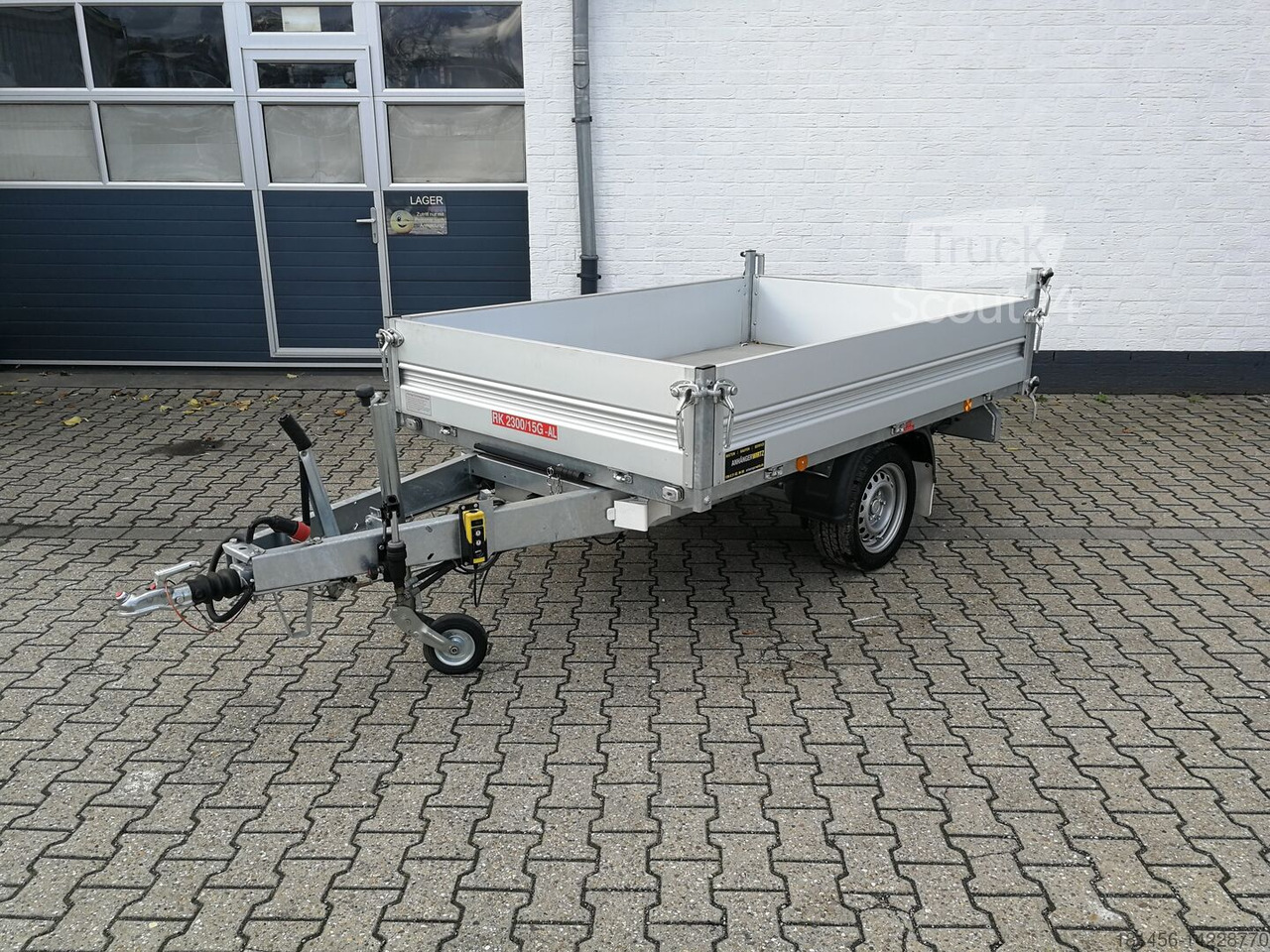 Pongratz 1800kg elektro Heckkipper für Profis RK 260 1800 Stahlboden direkt verfügbar - Tipper trailer: picture 2