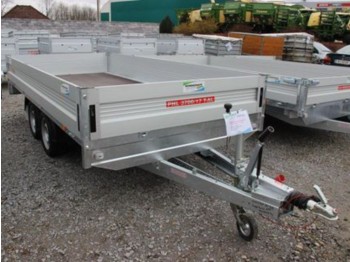 Dropside/ Flatbed trailer Pongratz PHL 3700/17 T-AL: picture 1