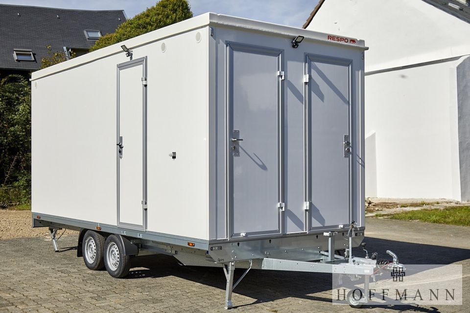 Respo RESPO Mannschaftswagen / Büro 5 m für 10 Mann mit Toilette /Lager - Closed box trailer, Trailer: picture 1