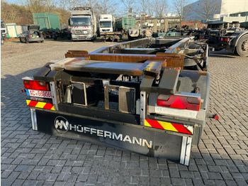 Hüffermann 2 Achs Abrollanhänger mit Schlitten  - Roll-off/ Skip trailer