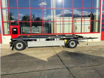 Hüffermann  2 Achs Abrollmulden- Anhänger, Wenig Benutzt  - Roll-off/ Skip trailer