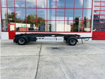 Hüffermann  2 Achs Schlittenanhänger für Abrollbehälter  - Roll-off/ Skip trailer