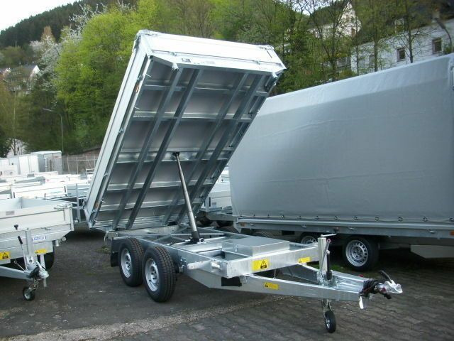 Saris Dreiseitenkipper 3.500kg elektrisch mit Schienenschacht - Tipper trailer: picture 1