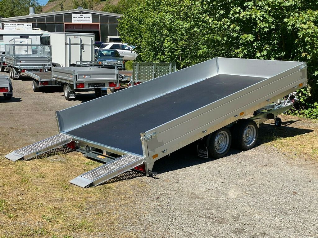 Saris TP 406 204 2700kg - mit 35cm Alu Wänden kippbar  - Autotransporter trailer: picture 1
